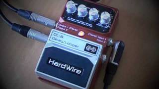 HardWire DL-8 Delay/Looper: In stereo with two amps. - YouTube