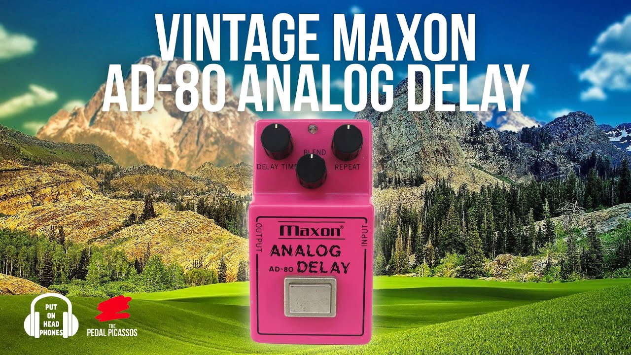 Vintage Maxon AD-80 Analog delay - YouTube