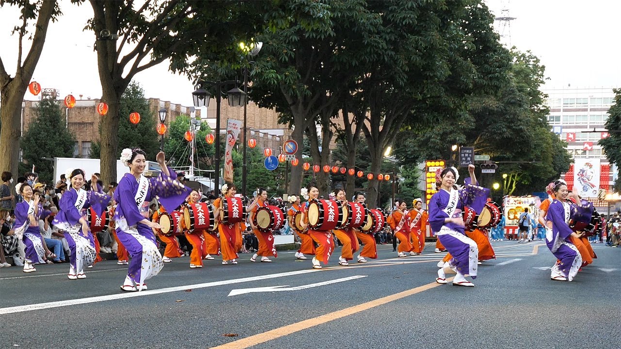 4K]盛岡さんさ踊り2022 ミスさんさ・さんさ太鼓連 Morioka Sansa Odori