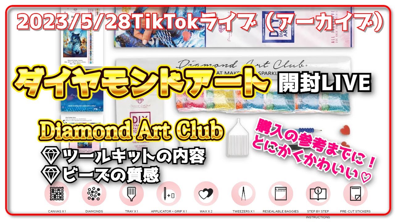 2023年最新版】海外で大人気！Diamond Art Clubの新作が届いた