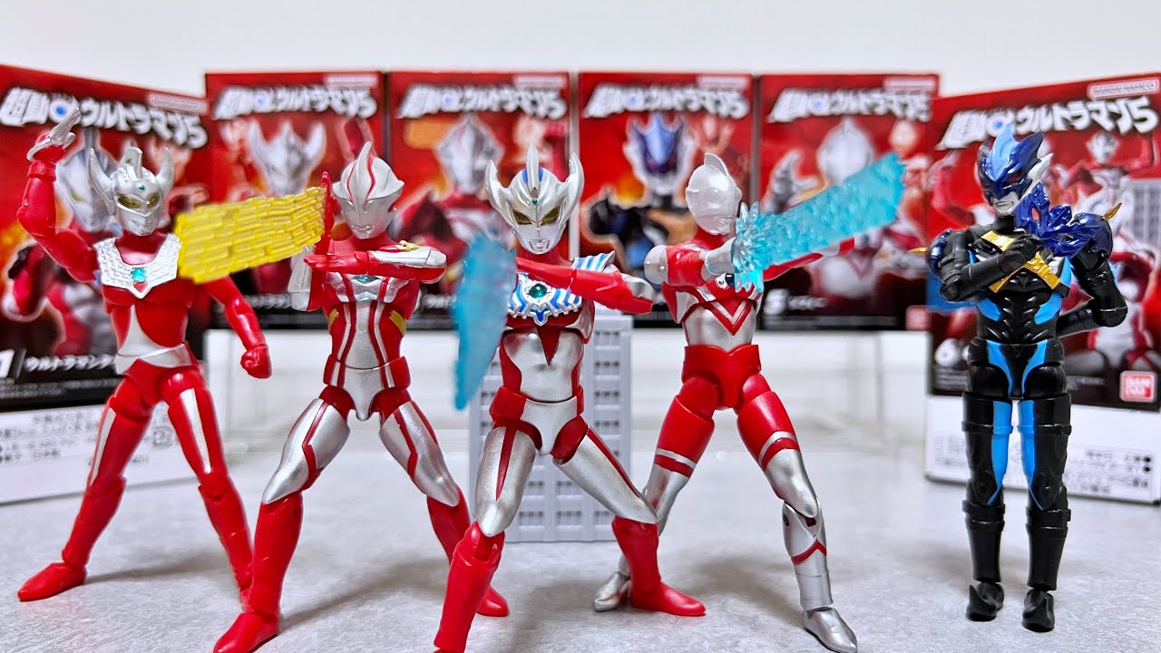 超絶クオリティ！】超動αウルトラマン5 全6種 食玩 レビュー - YouTube