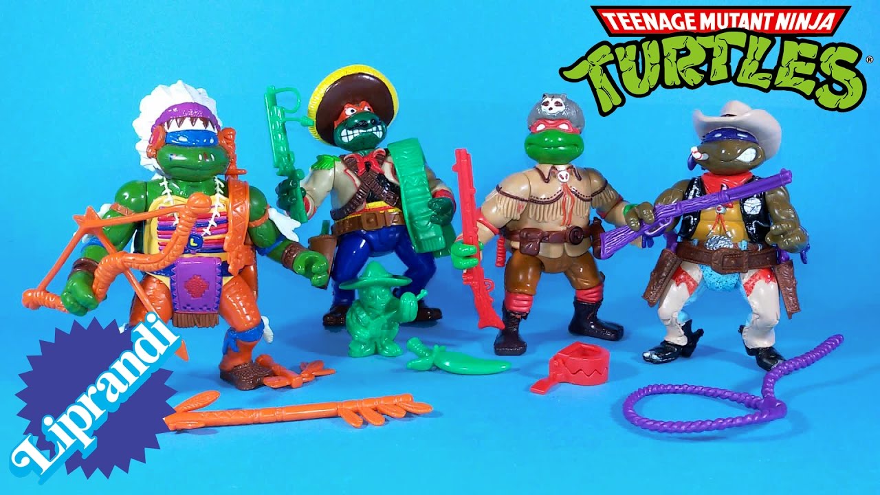 PLAYMATES TOYS - TMNT WACKY WILD WEST TURTLES REVIEW (eng) - YouTube