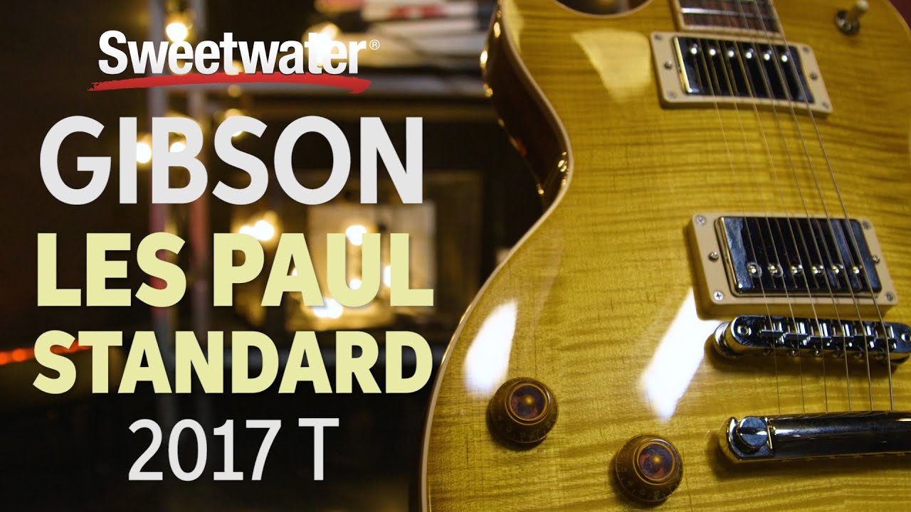 Gibson Les Paul Standard 2017 T Electric Guitar Review - YouTube