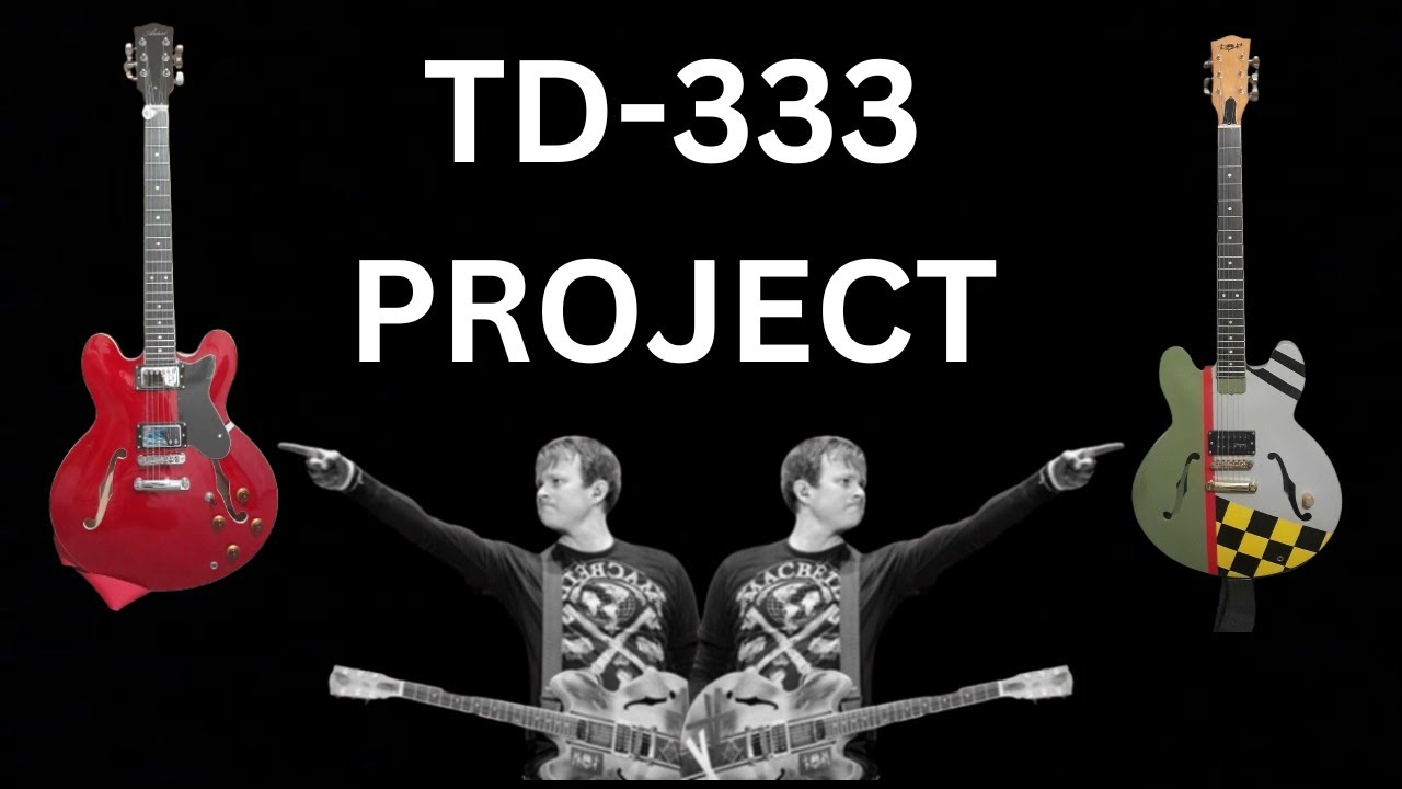 Blink 182 Tom Delonge Guitar Project Build TD ES-333 - YouTube