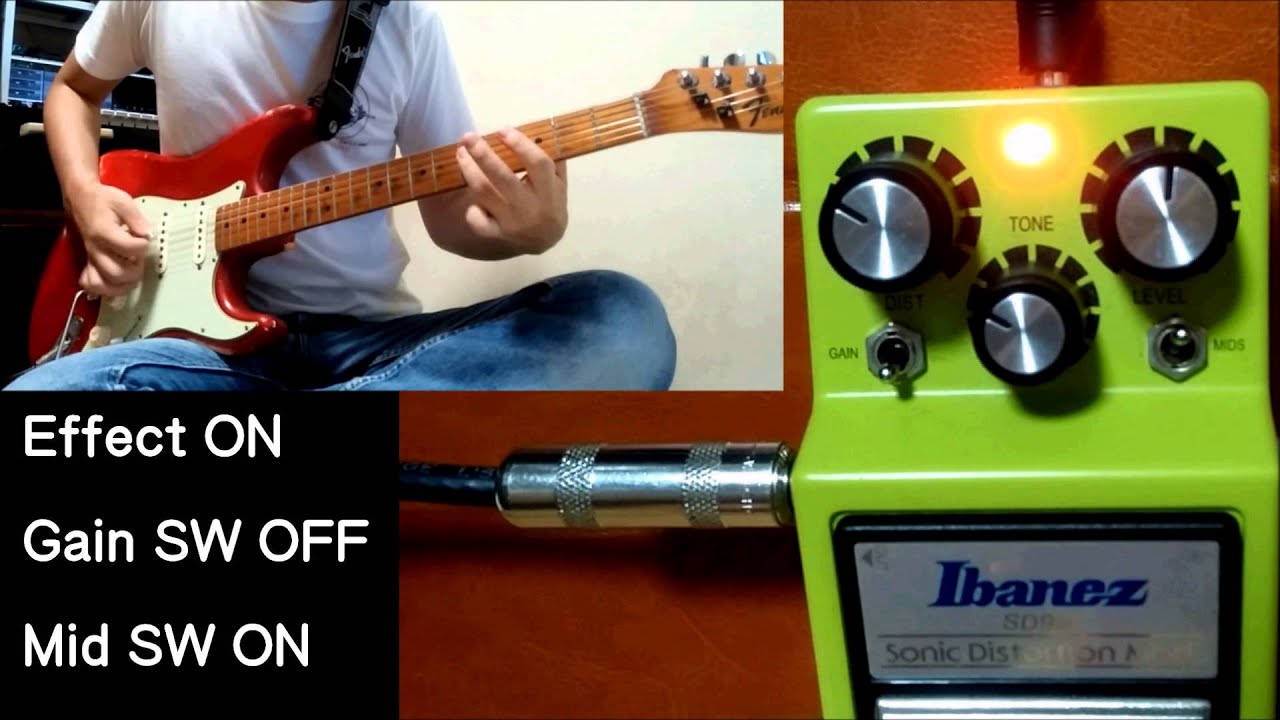 Ibanez Sonic Distortion Mod SD9M Test - YouTube