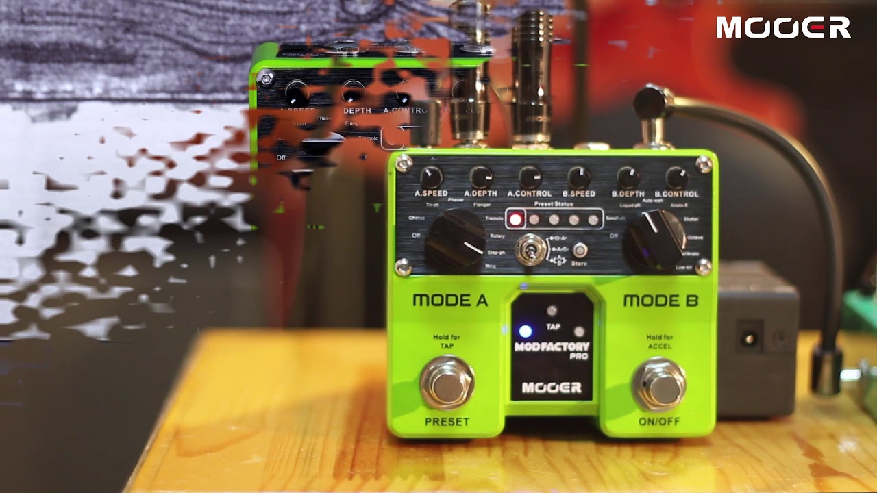 MOOER Mod Factory Pro Dual Engine Modulation Pedal - YouTube