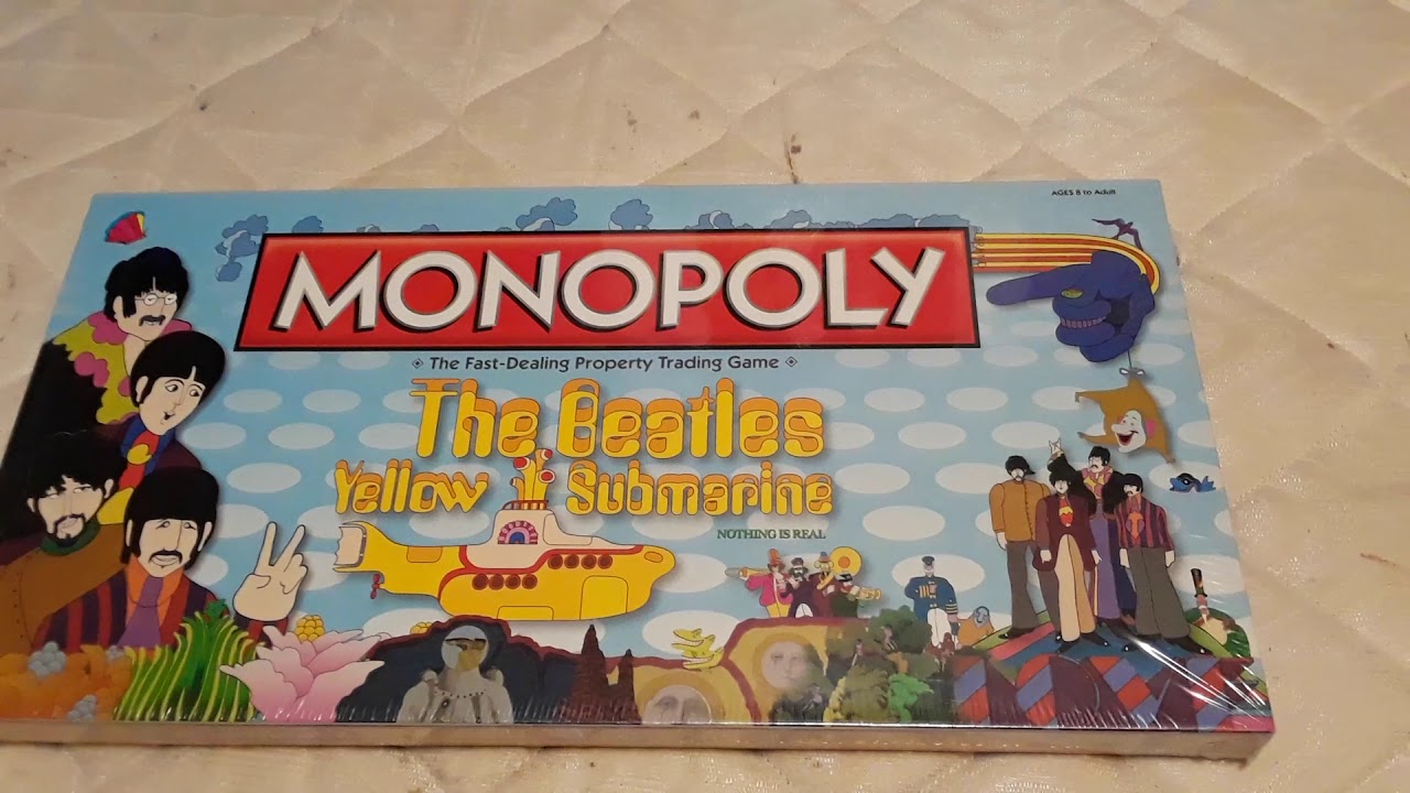 monopoly Monday Beatles Yellow submarine! - YouTube