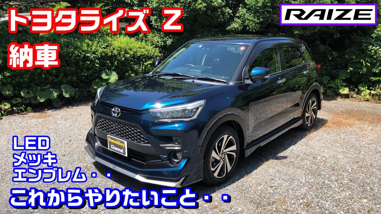 トヨタライズ 納車紹介と今後やりたいカスタマイズ - YouTube