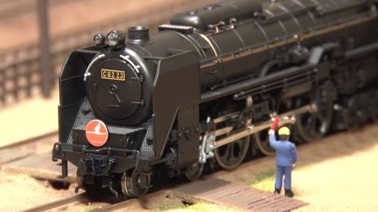 N gauge model railroad KATO C62 Joban type - YouTube
