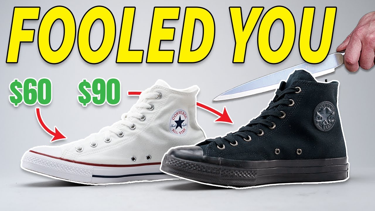 Why you shouldn't buy cheap Converse - All Star vs Chuck 70 - YouTube