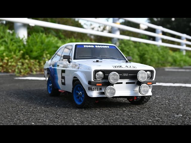 タミヤ MF-01X フォード エスコート Mk.II ラリー CVAダンパー装着