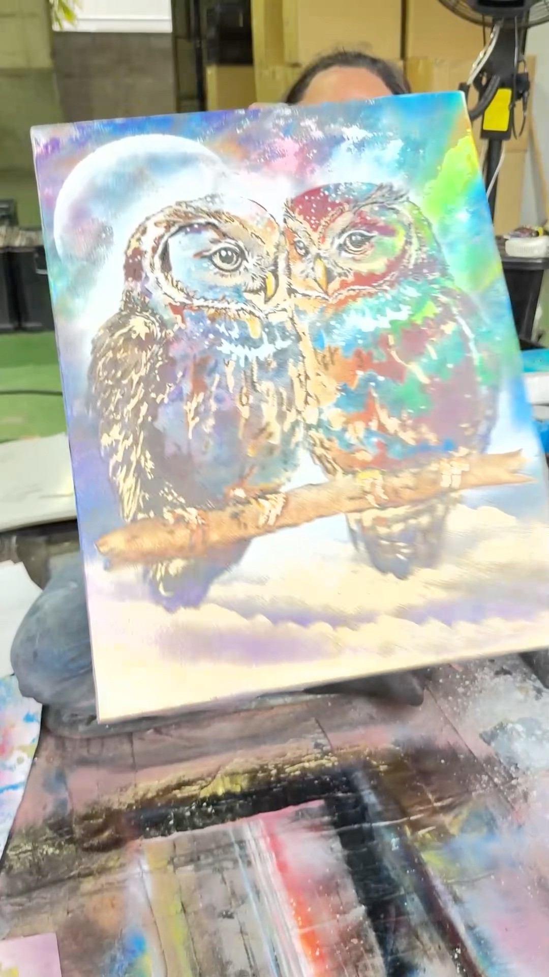 I asked you to upgrade this canvas with spray painting！#スプレー