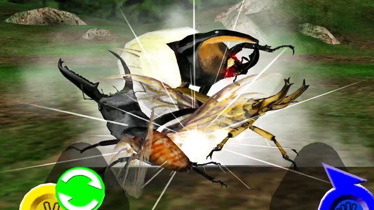 アーケード] 甲虫王者 ムシキング - オウゴンオニクワガタ X パラワン