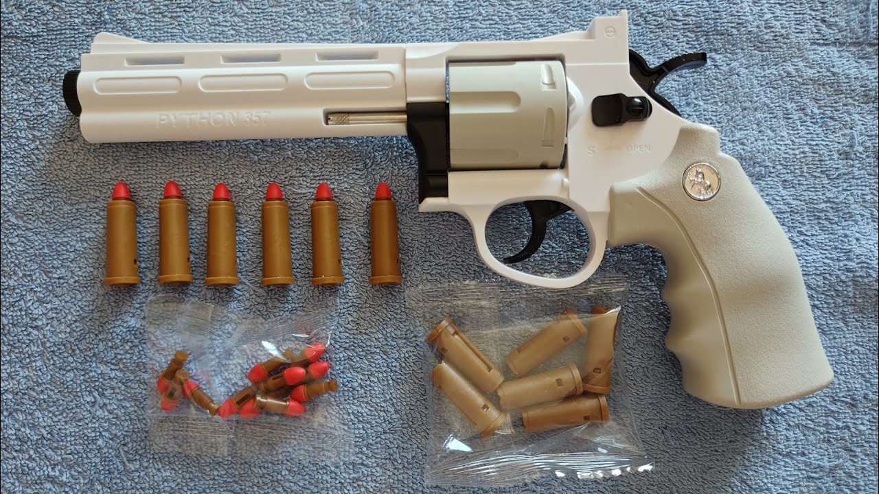 Colt Python 357 ZP5 Revolver Soft Bullet Toy Gun - Unboxing - YouTube
