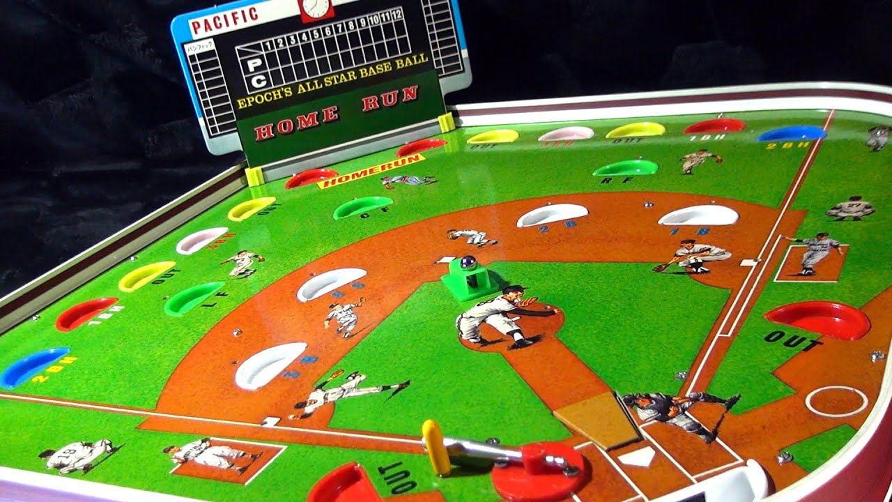 レトロ トイ】エポック社のオールスター野球盤 BM型 消える魔球装置