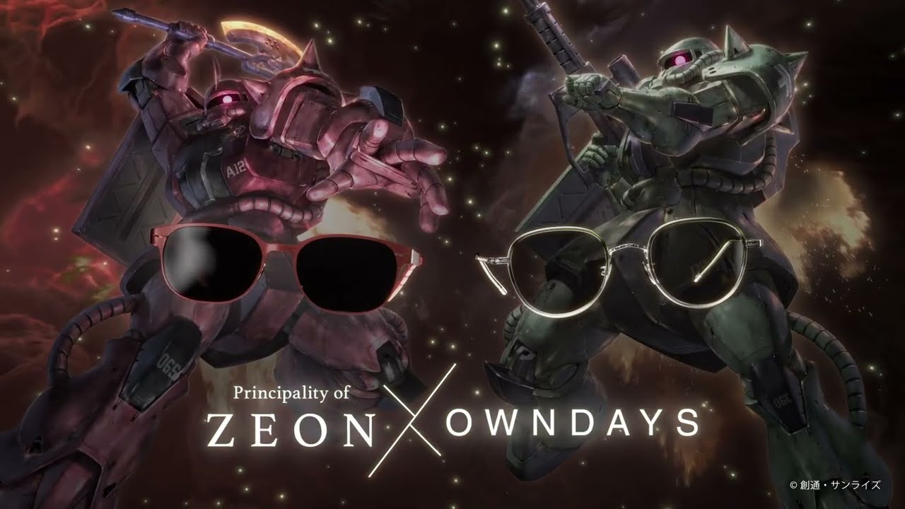 完売】ZEON × OWNDAYS ジオン公国軍用特注メガネ・サングラス | メガネ