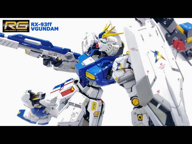 Fully painted Gunpla RG RX-93ffν Gundam 