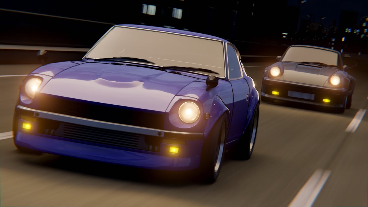 湾岸ミッドナイト】 悪魔のZ in wangan 【Blender】 - YouTube