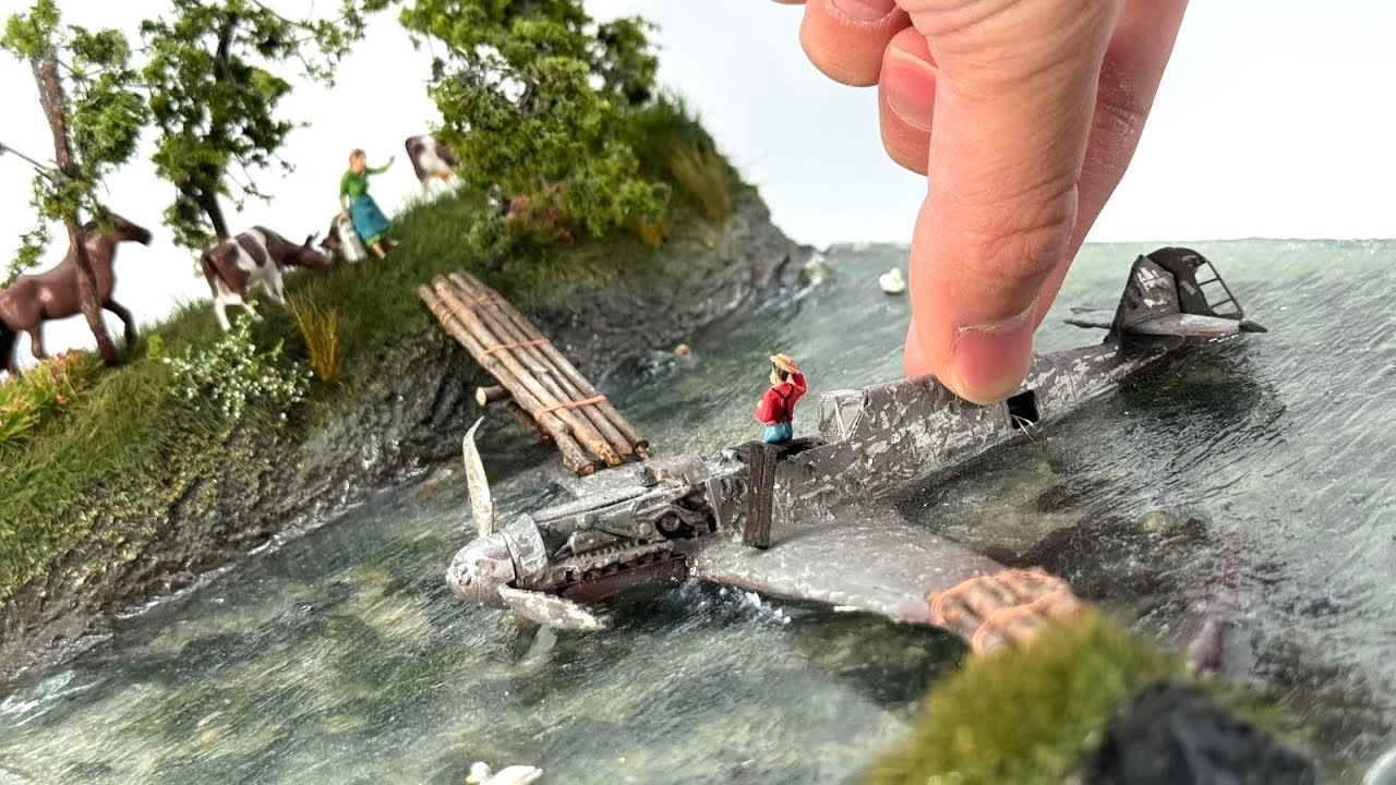 模型飛行機]初心者が作る飛行機ジオラマ A-model 1/72 Bf109 F-4