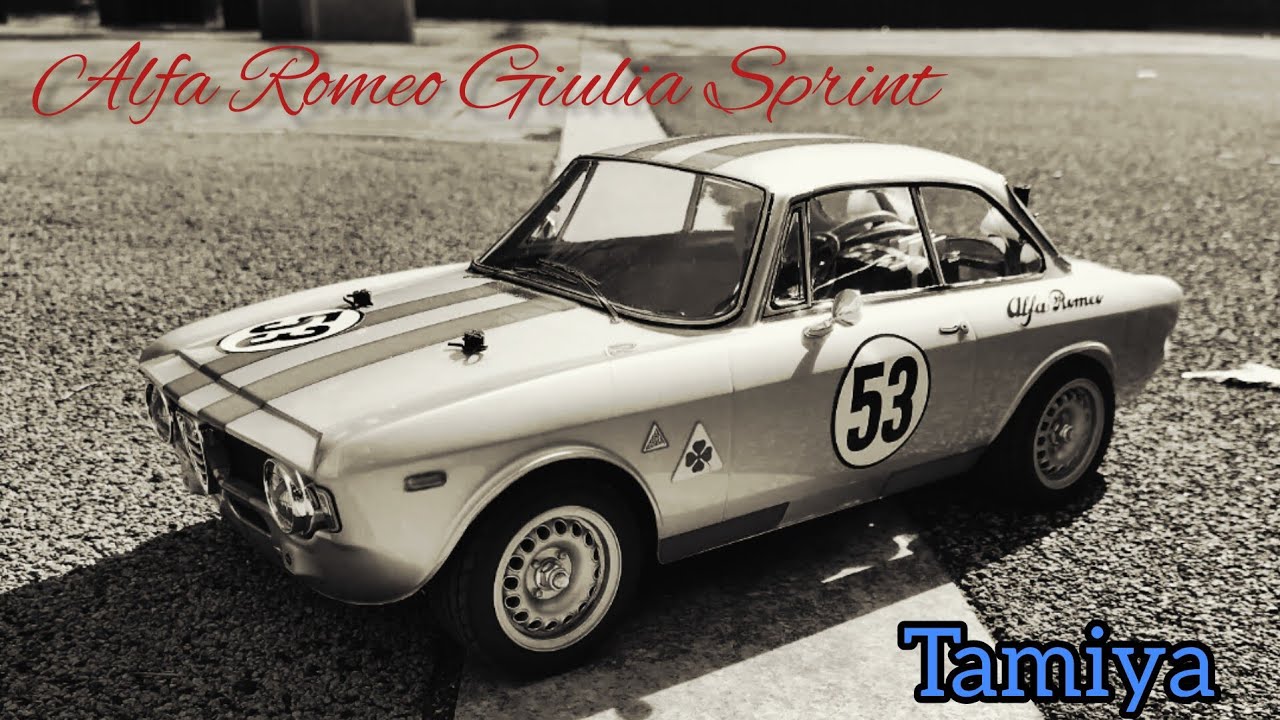 Tamiya MB-01 Alfa Romeo giulia sprint gta (extended black & white