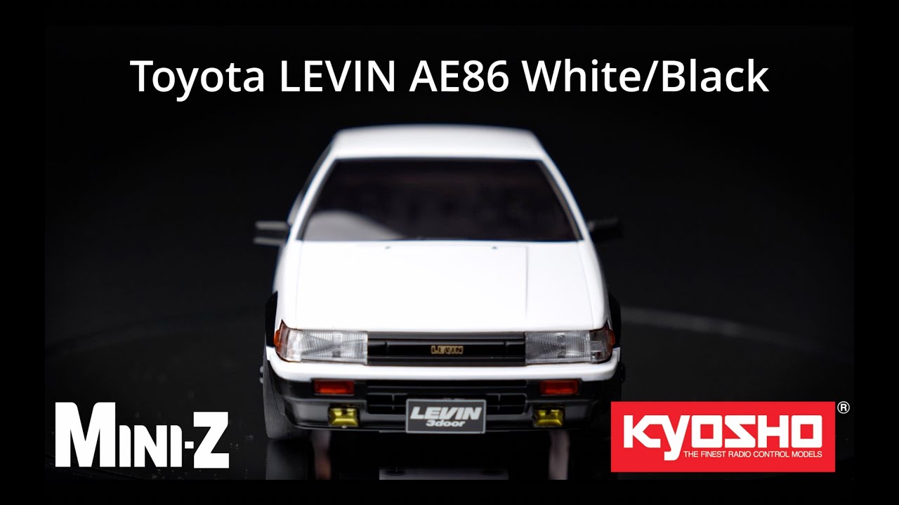 ミニッツAWD トヨタ カローラレビン AE86 ホワイト/ブラック 32641WBK