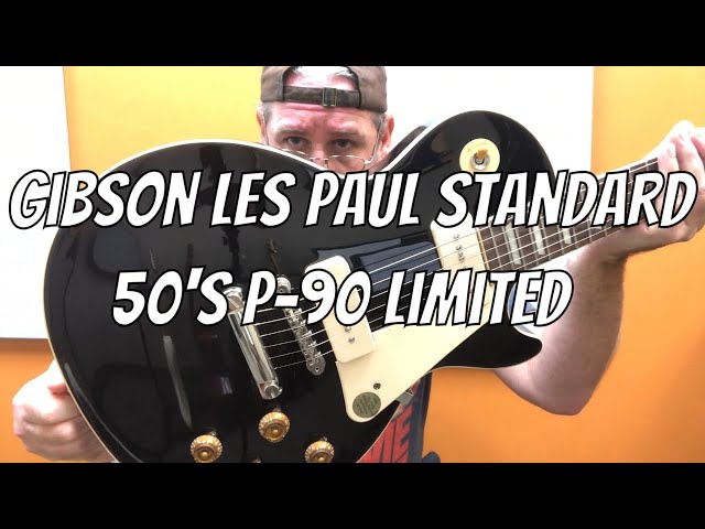 Gibson Les Paul Standard 50's P-90 Limited - Ebony Demo - YouTube