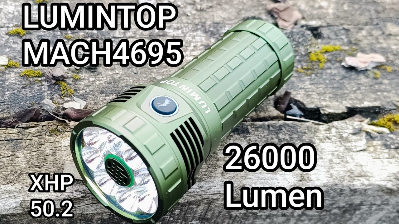 Lumintop Mach 4695 LED Flashlight with Fan 26000 Lumen XHP50.2