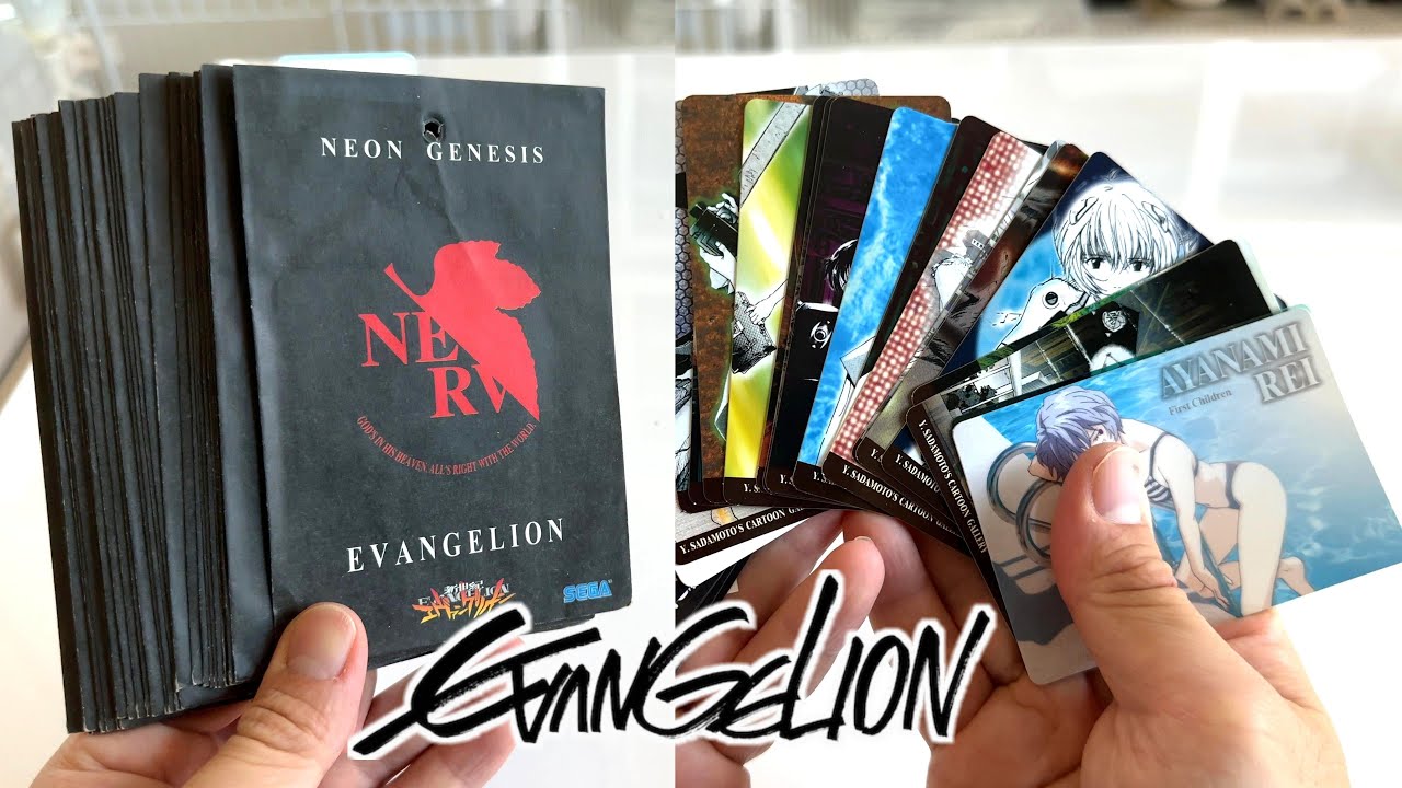 当時物】29年前の初期エヴァンゲリオン引き物くじを発見 - YouTube