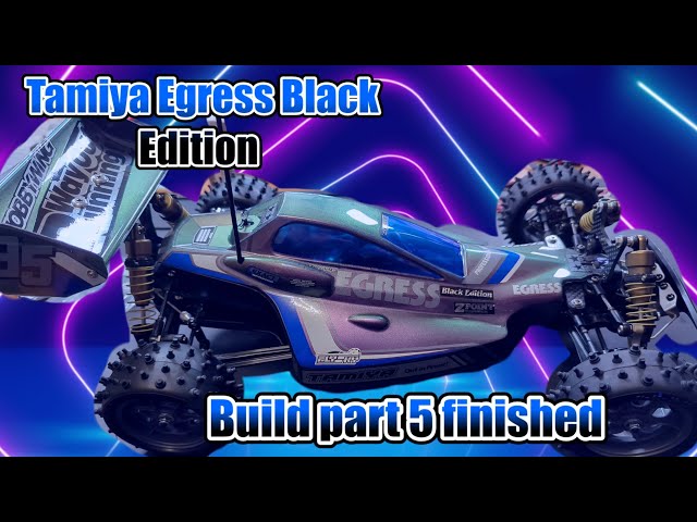Tamiya Egress Black Edition build part 5 finished Flysky NB4 rc
