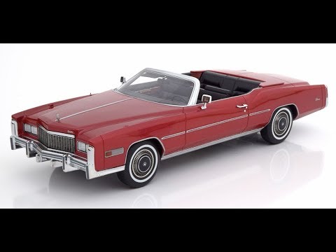 Modelissimo: BOS Cadillac Eldorado Convertible 1976 darkred