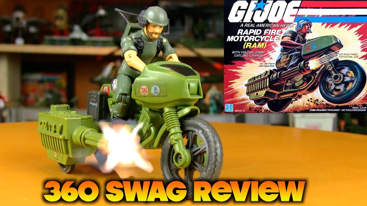 360 Swag Review: G.I. Joe RAM - Rapid Fire Motorcycle (1982 & 2008