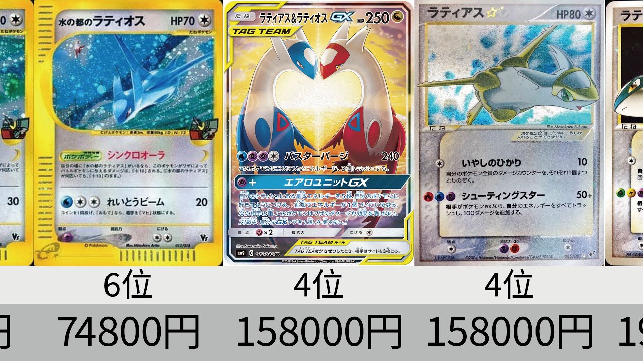 ポケカ】ラティアス＆ラティオス販売価格ランキング 2024年8月