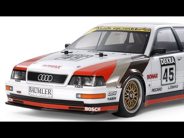 入門者向けラジコンカー組立キット】 1/10 1991 アウディ V8