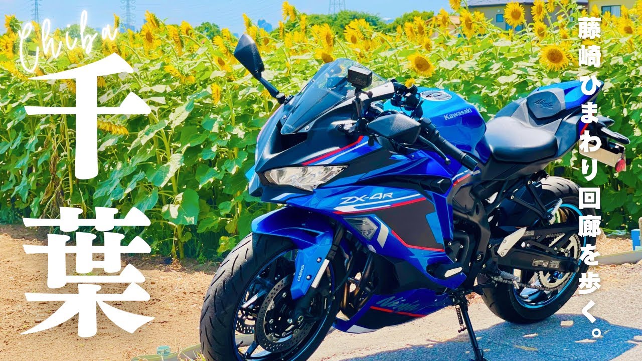 ひまわり鑑賞のためだけにバイクを走らす女の休日モトブログ