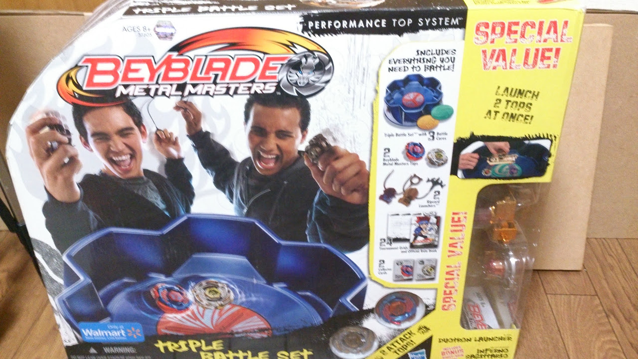 超豪華！アメリカンベイブレードセットで遊んでみた！ TRIPLE BATTLE