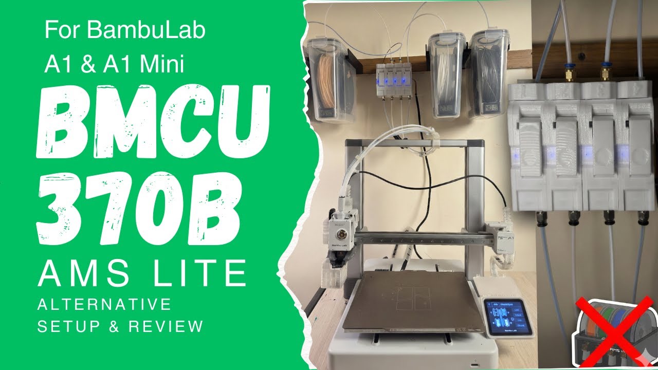 BMCU 370B is Better Than AMS Lite | The Best Bambu Lab A1 / A1