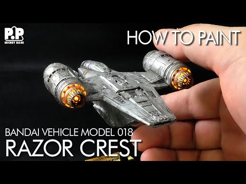 How to make a Mandalorian Razor Crest《Vehicle Model》with LED