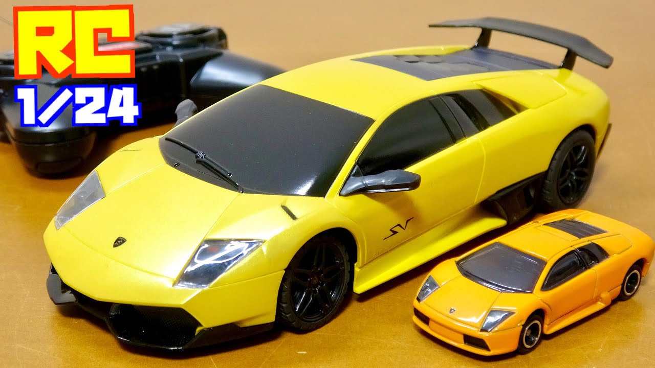 A 1/24 scale radio-controlled Lamborghini Murcielago LP670-4 SV
