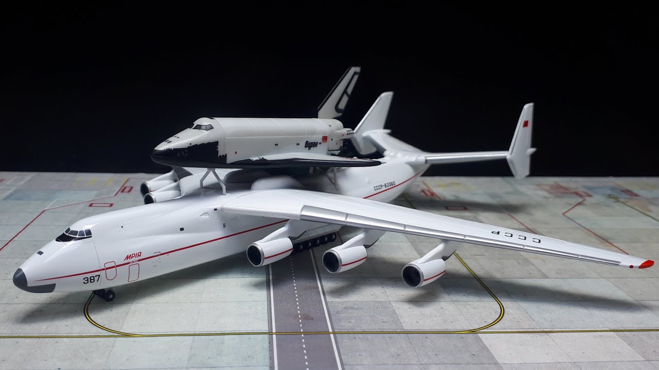 1/400 Antonov AN-225 Mriya & RKK Energiya Buran space shuttle by