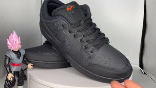 Review 197] - Nike SB Dunk Low Pro ISO: Triple Black 2024 - YouTube