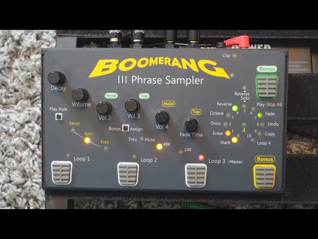 Boomerang III Phrase Sampler (FULL Looper Demo) - YouTube