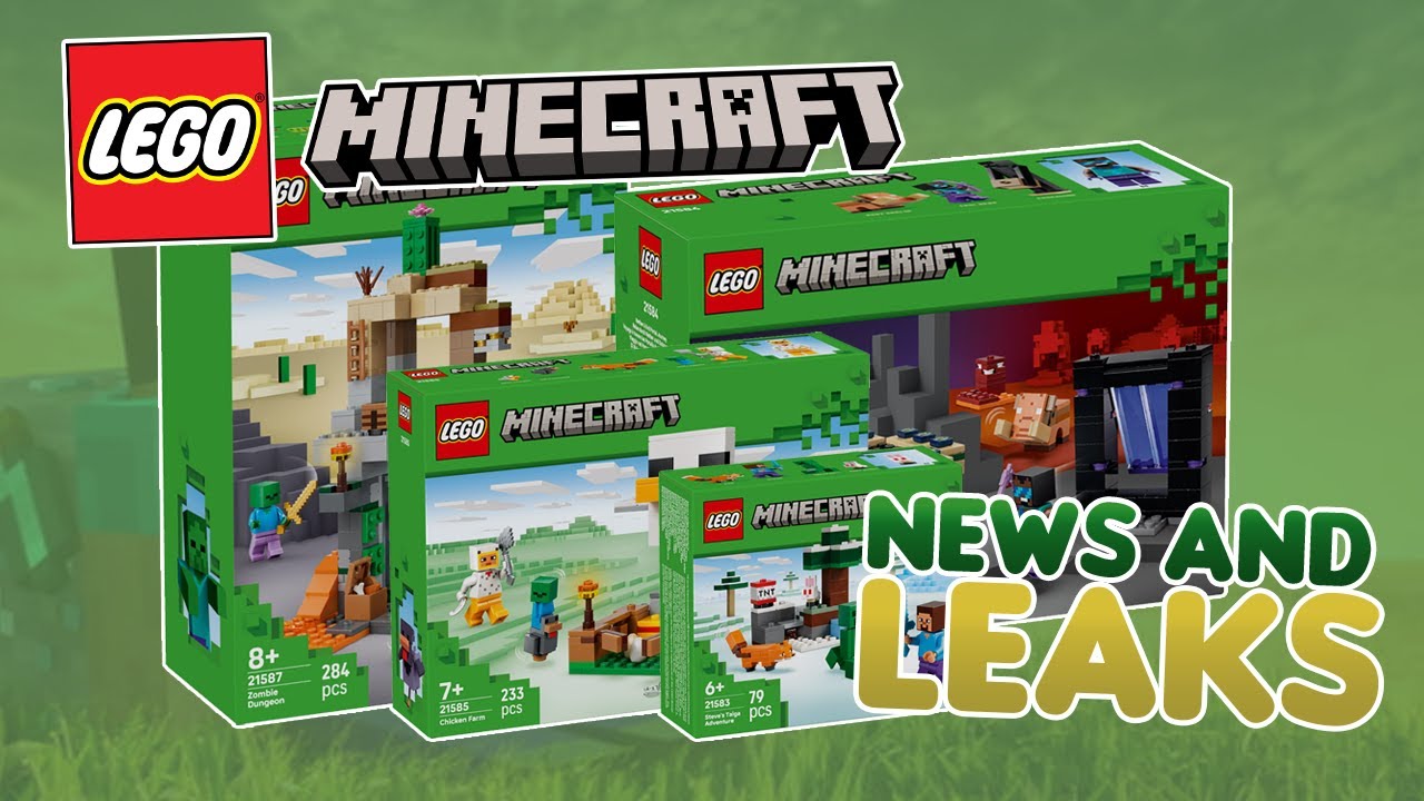 NEW LEGO Minecraft sets revealed! 8 NEW sets coming 1st January