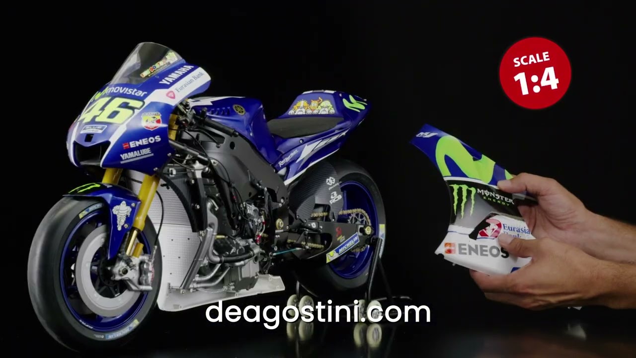 Build Valentino Rossi's Yamaha YZR-M1 - DeAgostini - YouTube