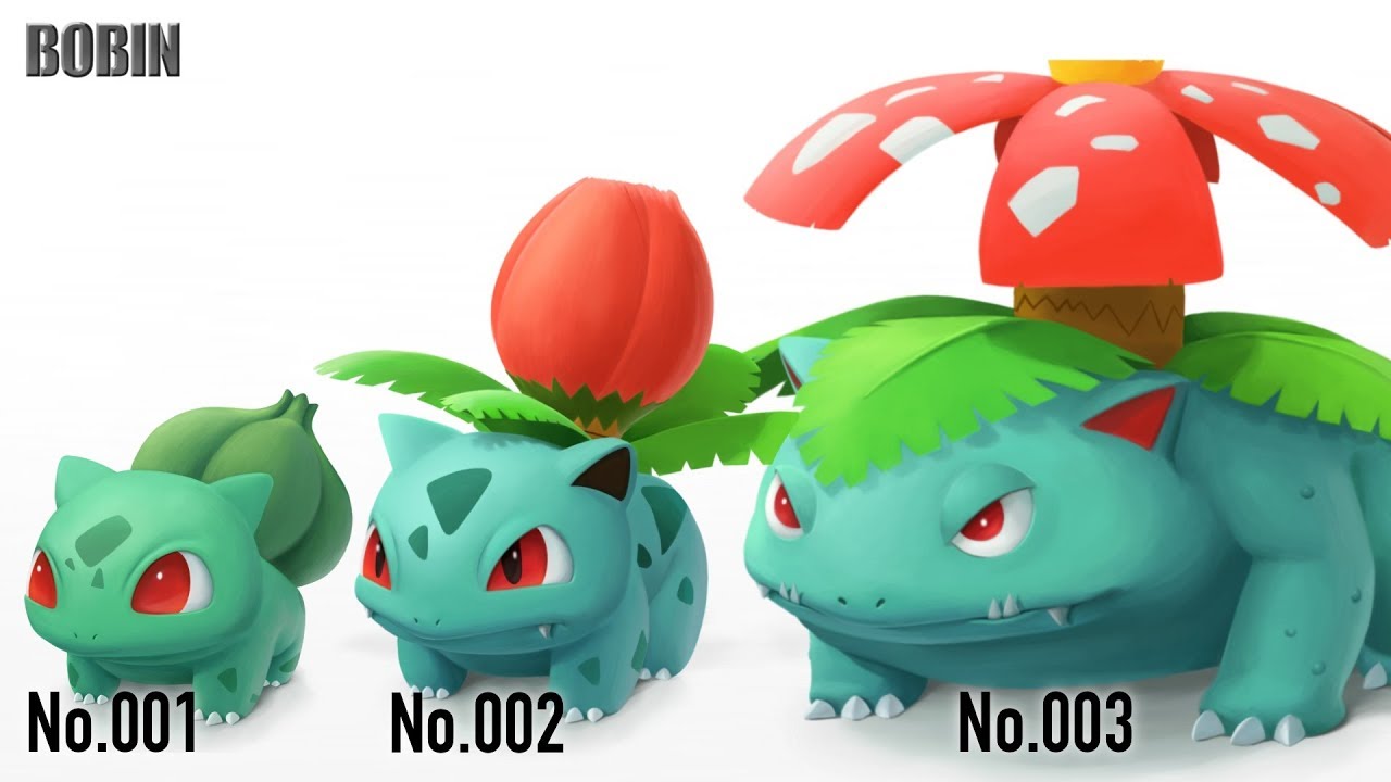 ポケモンを描く(1)】フシギダネ、フシギソウ、フシギバナ - YouTube