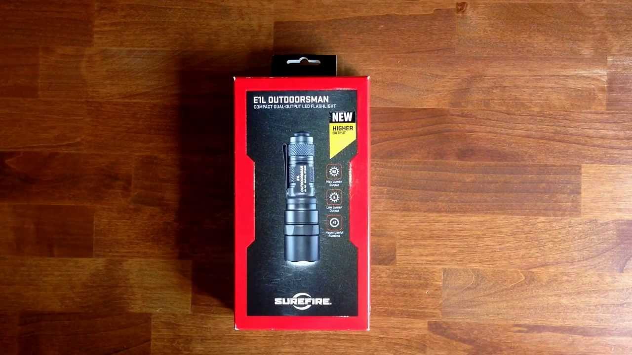 Surefire E1L-A Outdoorsman LED 90 lumen tactical Flashlight - YouTube
