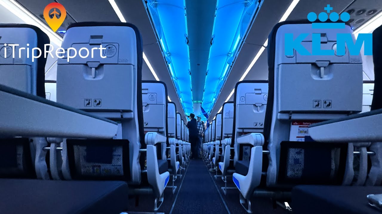 KLM A321neo Inaugural Flight Business Class - YouTube