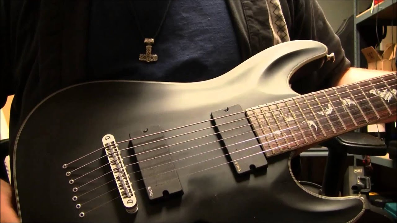 Schecter Damien 7 Platinum Diamond Series - YouTube