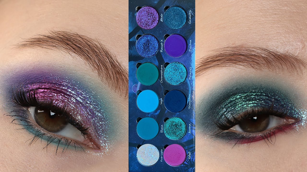 Terra Moons Cosmic Wanderer Palette | Swatches & 2 Looks - YouTube