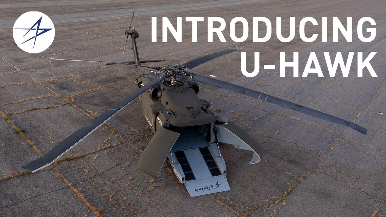 UH-60 Black Hawk Cargo Drone With Clamshell Nose Breaks Cover