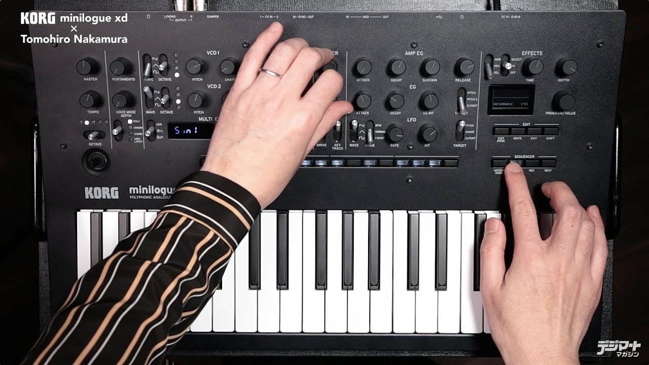 KORG minilogue xd analog synthesizer demo by Tomohiro Nakamura